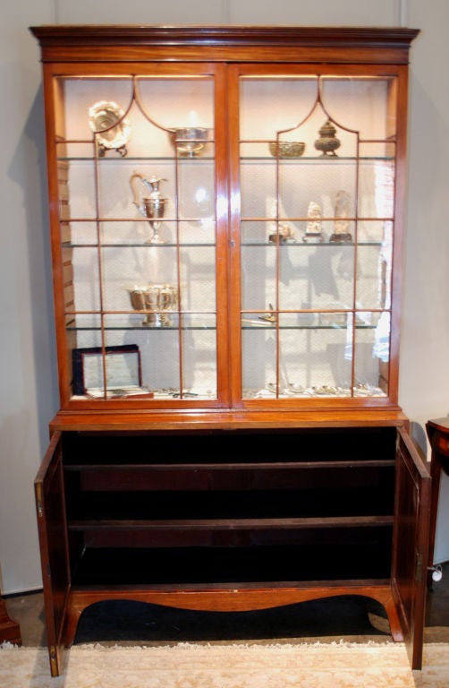 mahogany glass cabinet