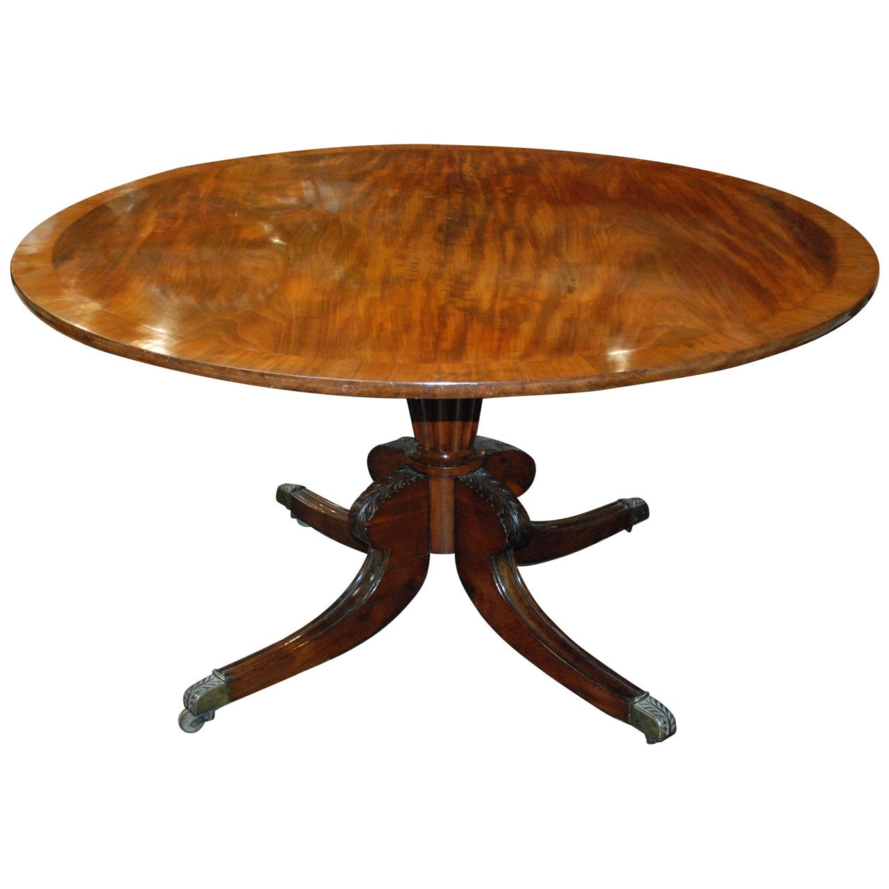 English Mahogany Georgian Pedestal Table