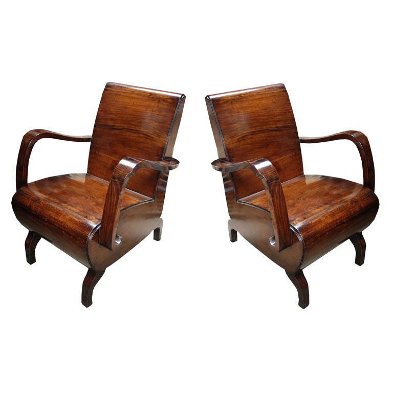 Art Deco Chairs, Circa 1930