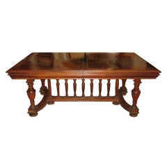 French Spindle Base Dining Table for 24