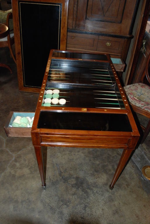 19th Century Louis XVI Tric-Trac Game Table, Circa 1790