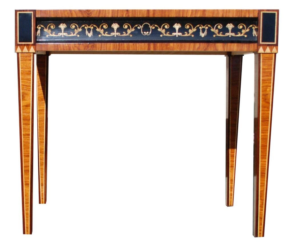 American Louis XVI Style Inlaid Tray Table