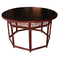 Chinese Bamboo Entry Table, 20th century