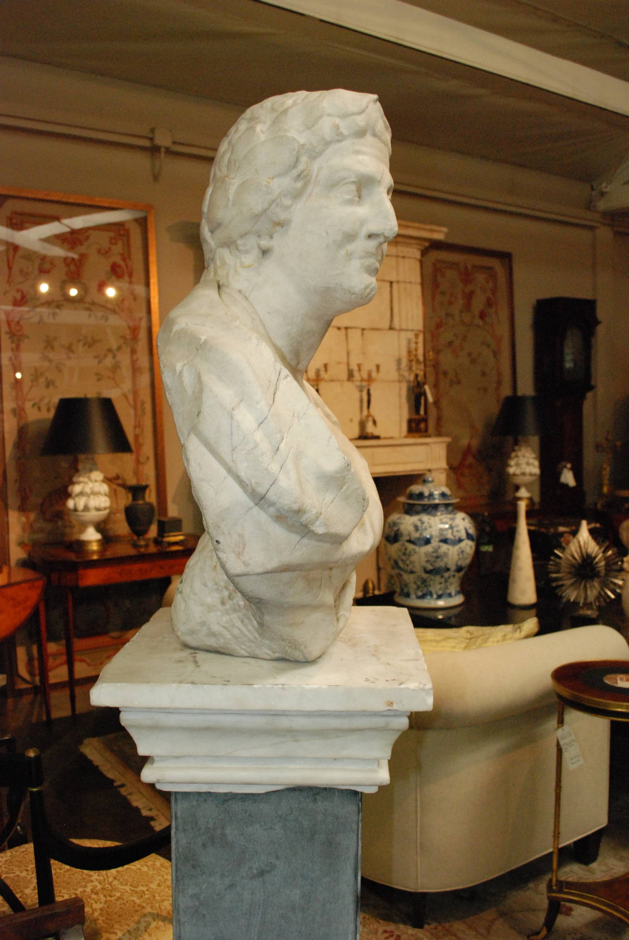 bust on a pedestal