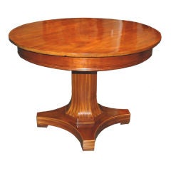 Swedish Pedestal Table, Circa 1920