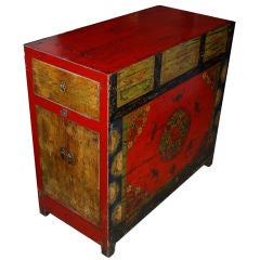 Antique Tibetan Painted Altar Table, 19th century or earlier