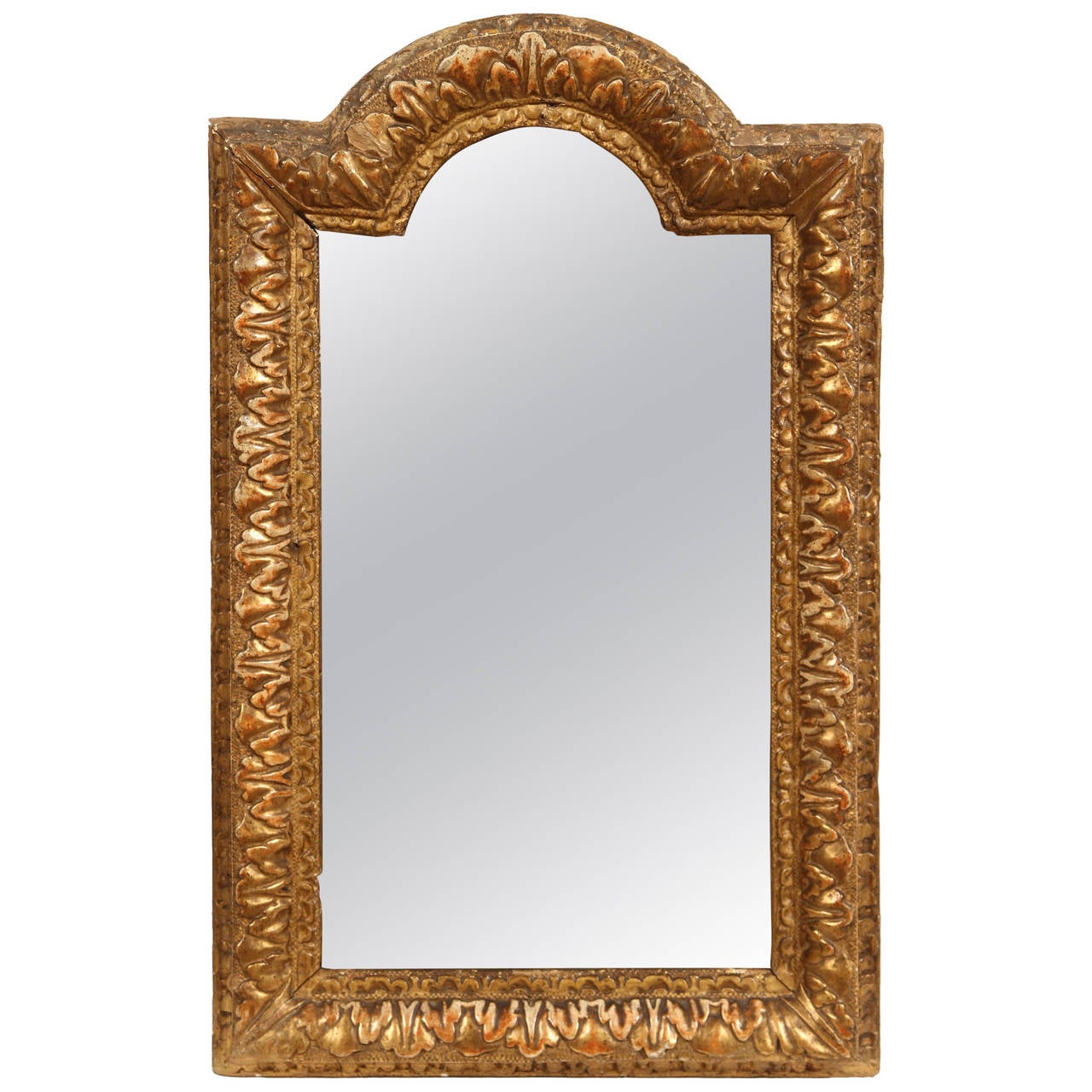 Early 18th Century French Regency Gold Mirror For Sale at 1stdibs