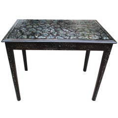 Mother of Pearl Inlaid Desk / Table, Circa 1930