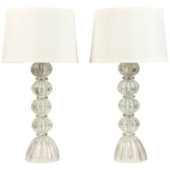 Silver Murano Lamps 10