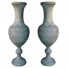 Vintage Tall Persian Urns, 20th Century