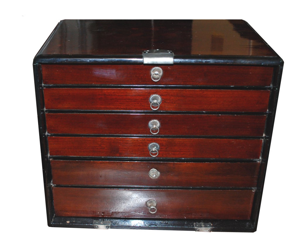 Japanese Lacquered Jewelry Box, Meiji 1868 -1912