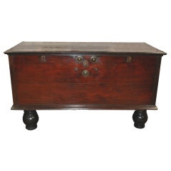 Mid 19th Century British Colonial Large Trunk 11