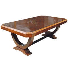 Early 20th c. French Colonial Art Deco Dining Table