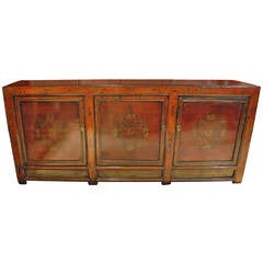 Vintage Red cabinet 3-Door