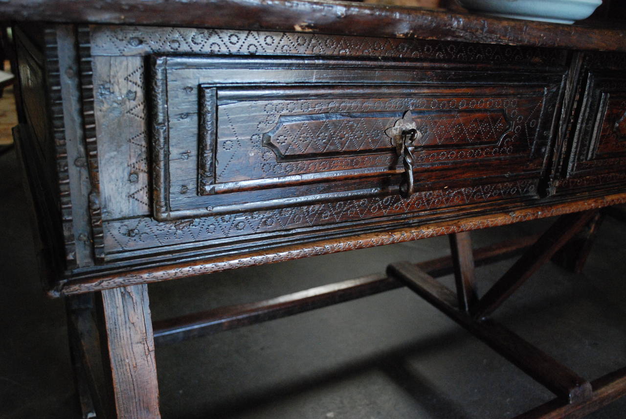 18th Century Portuguese Chestnut Side Table
