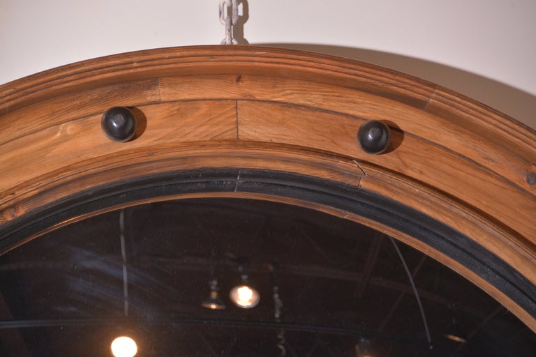 Convex Mirror Frame Made From Reclaimed Elements 1