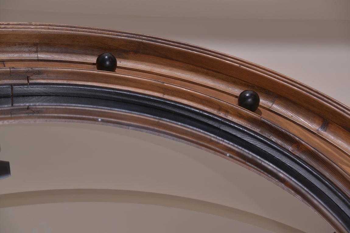 Convex Mirror Frame Made From Reclaimed Elements 3