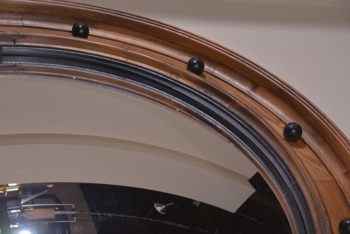Convex Mirror Frame Made From Reclaimed Elements 4