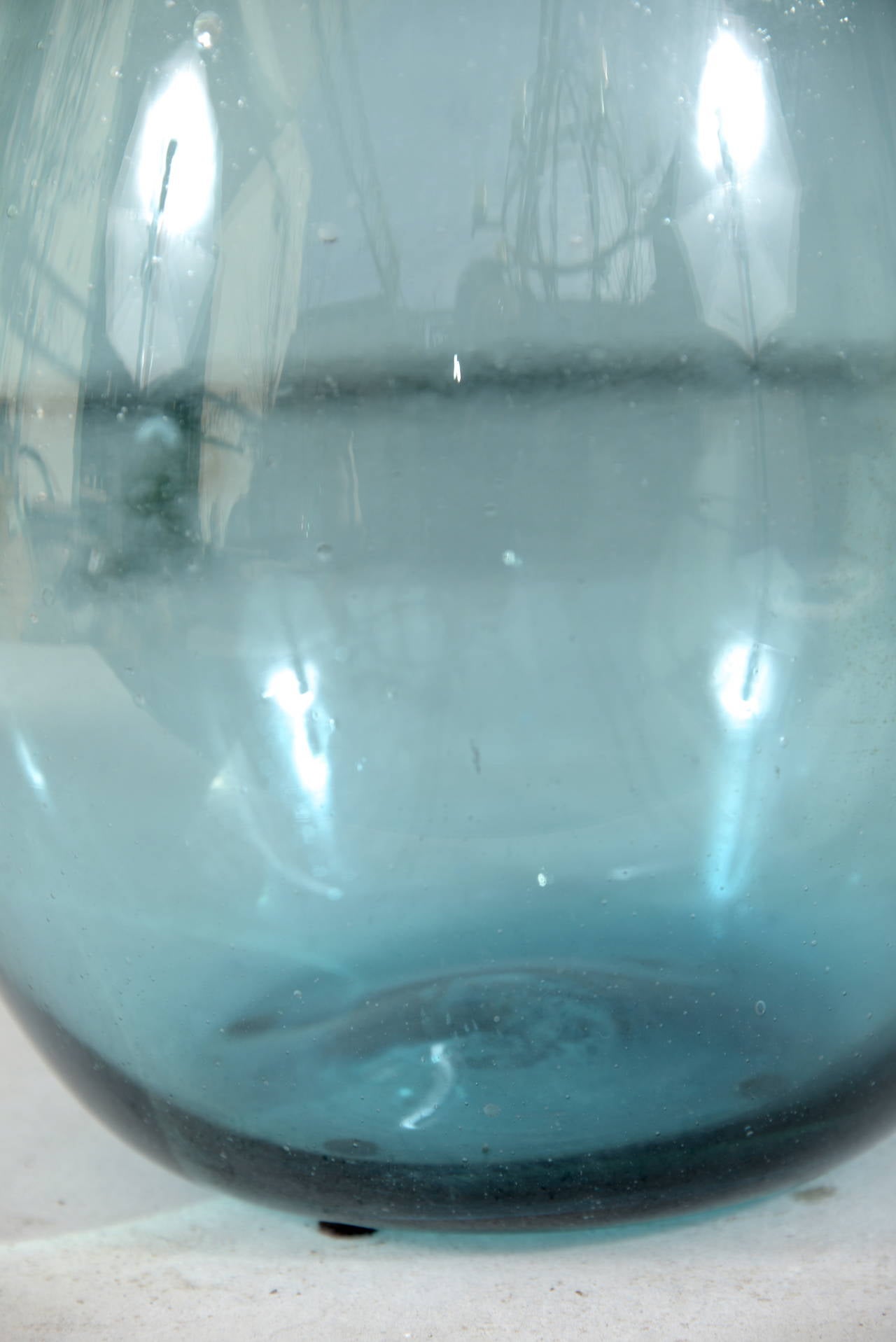 light blue glass vases