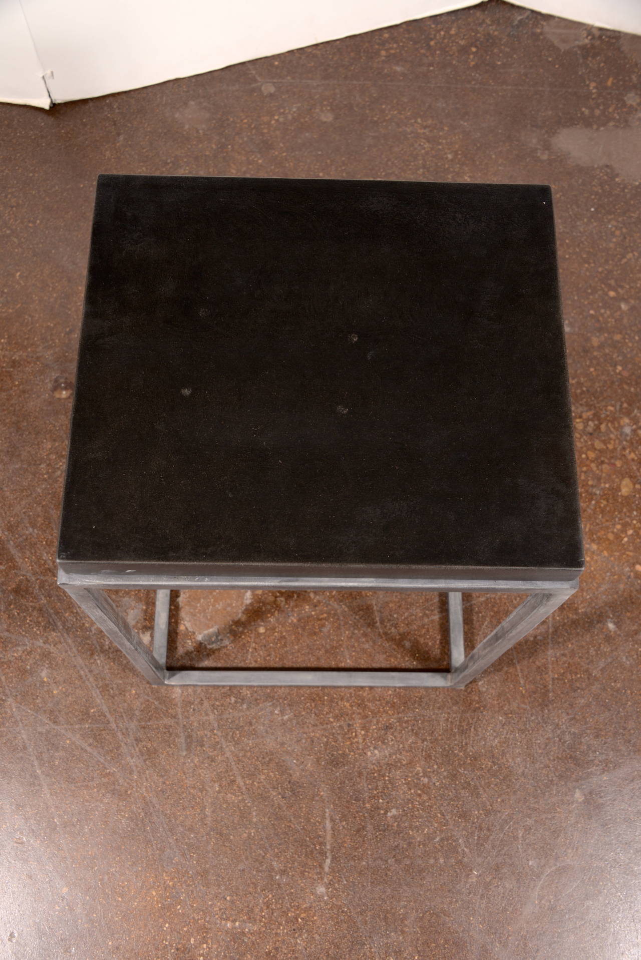 Colored Limestone on Steel Base as End Tables 2