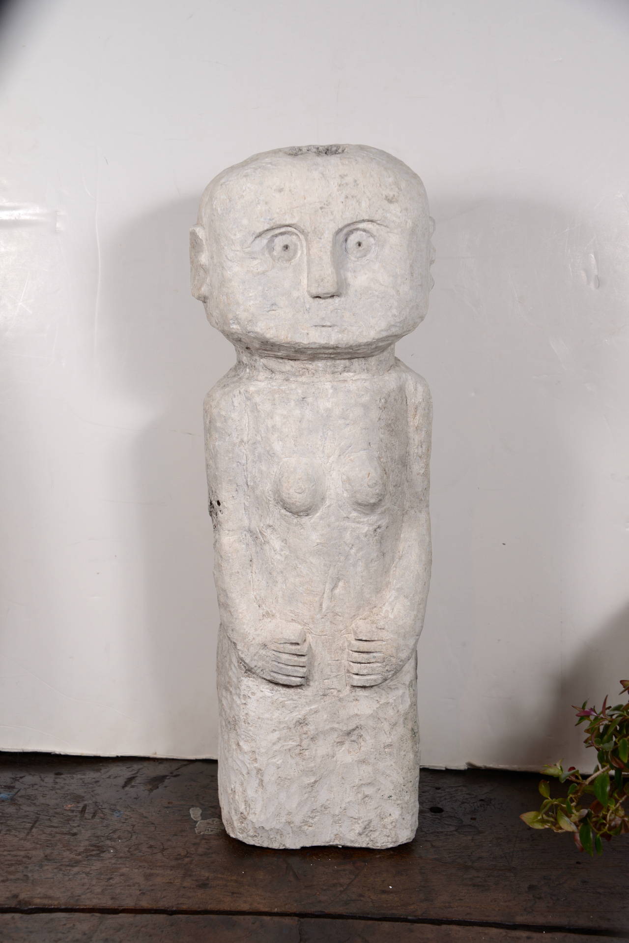 Hand-Carved Matron Tribal Icon Statue, circa 1930 4