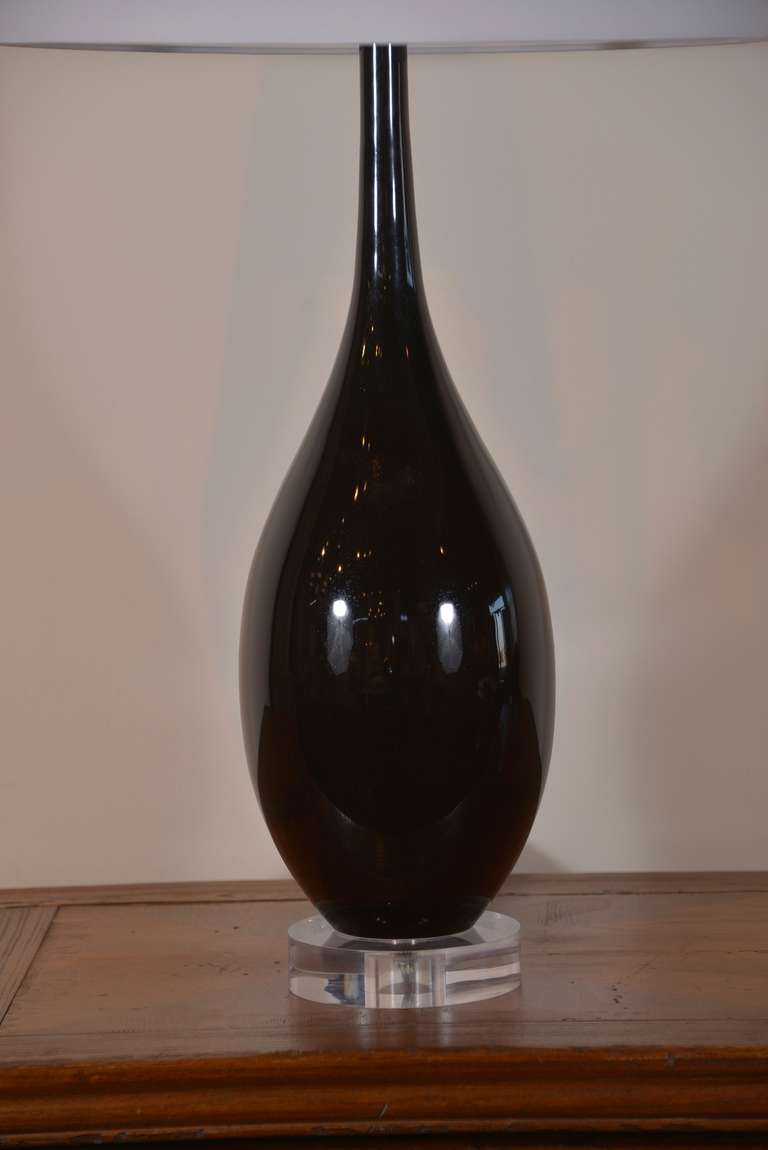 Portofino Lamp in Obsidian Glaza