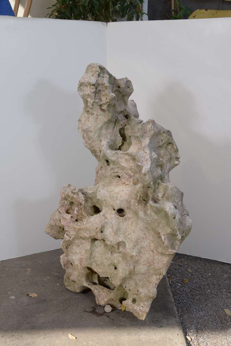 Organic Modern Natural Limestone Formation as Sculpture