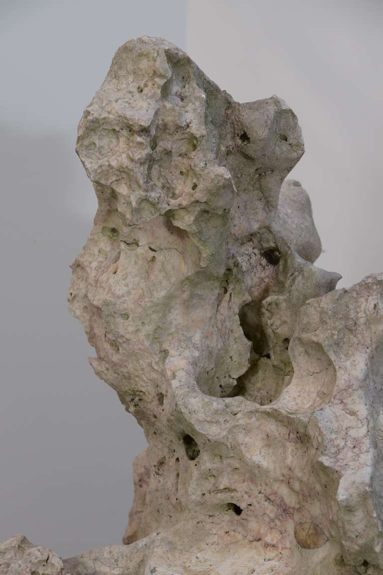 Asian Natural Limestone Formation as Sculpture