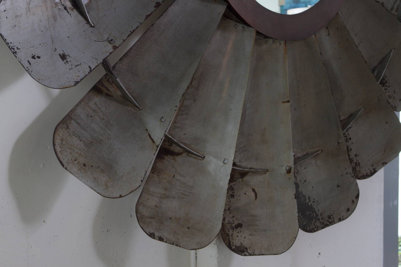 Large Tole Windmill Mirror 3