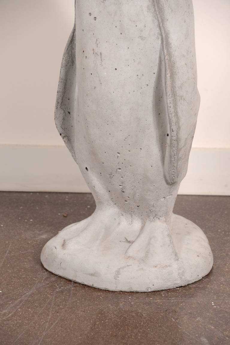 French Cast Stone Garden Penguin Statue