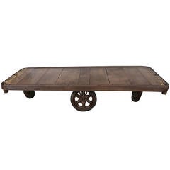 Antique French Railway Coffee Table