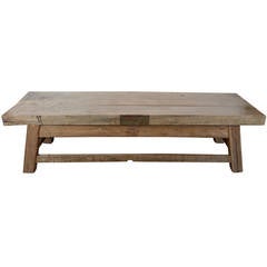 Antique French Walnut Shop Reduced Coffee Table, circa 1890