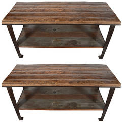 Industrial Bar Height Table