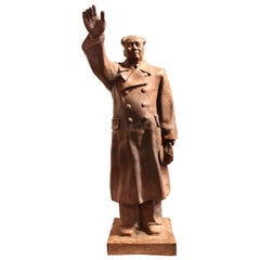 Cast Iron Statue of Chairman Mao