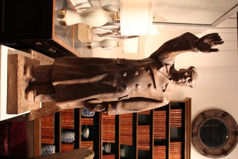 Cast Iron Statue of Chairman Mao