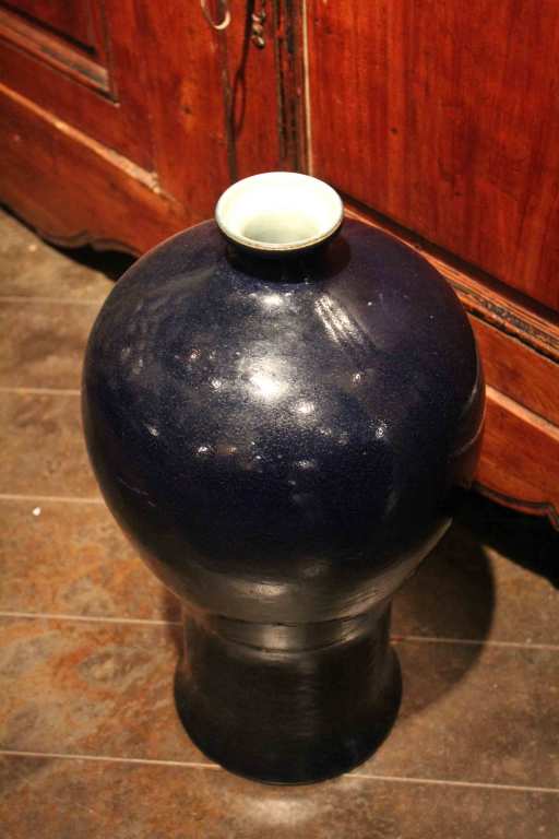 Antique Cobalt Blue Bottle Vase