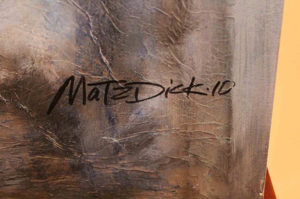 Abstract Blue Landscape Painting at 1stdibs