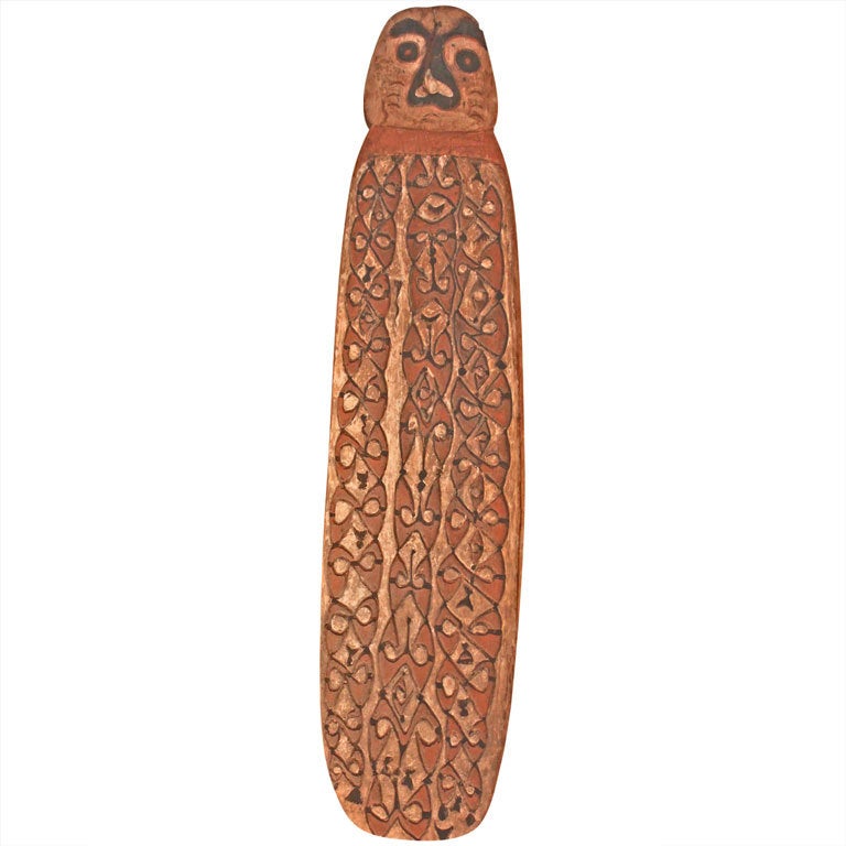 Hand Carved Antique Shield from New Guinea