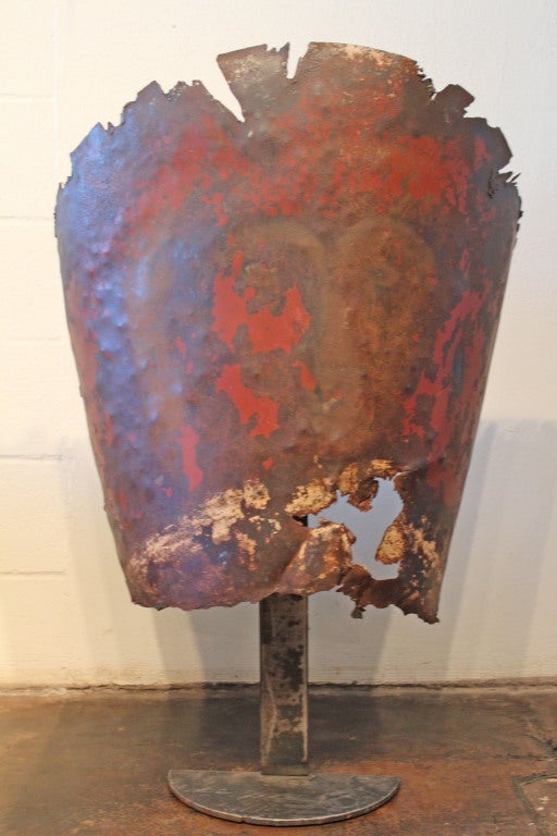 Unusual Antique French Tile Remnant As Sculptural Expression