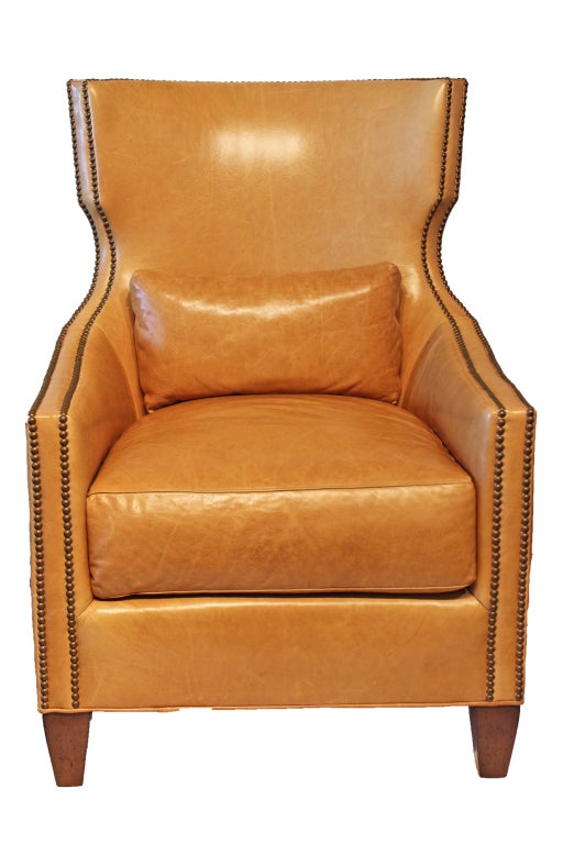 Wesley Hall Leather Chair