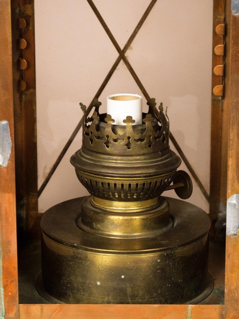 French Copper Lantern, Late 1800s 2