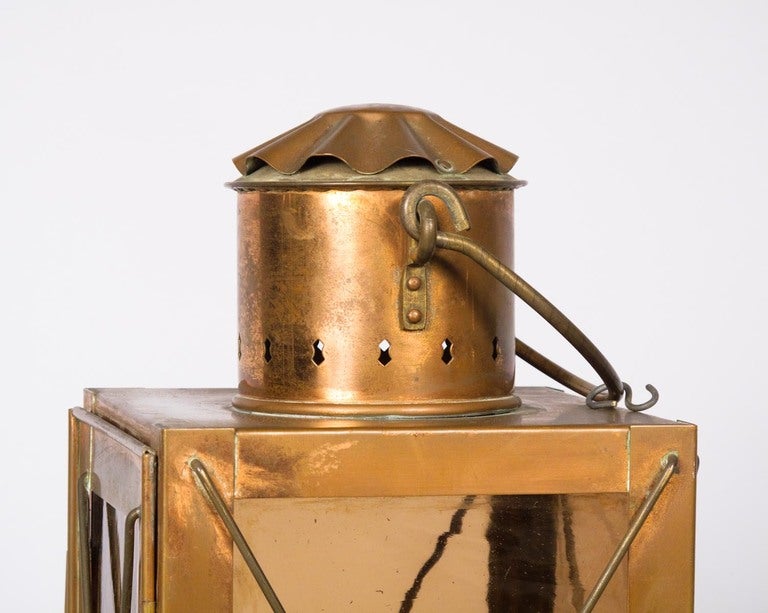 19th Century French Copper Lantern, Late 1800s