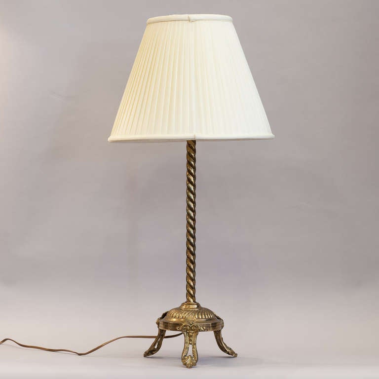 French 1900's Brass Table Lamp 6