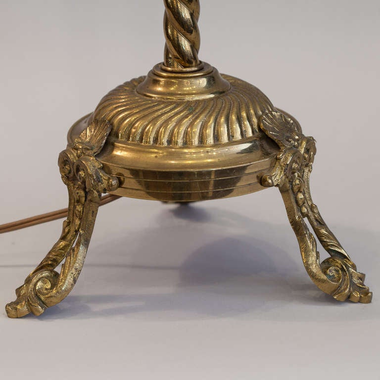French 1900's Brass Table Lamp 3