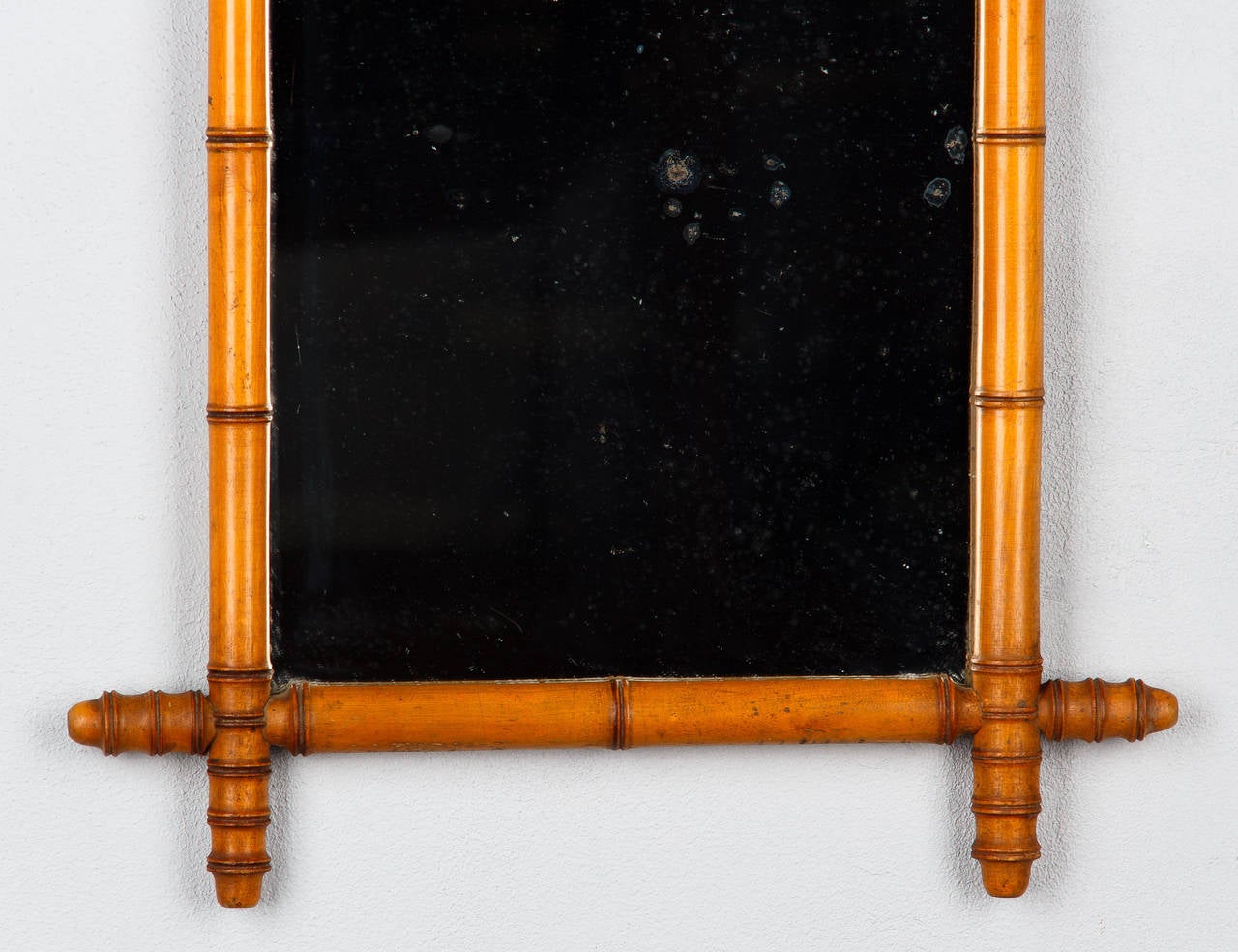 French Faux Bamboo Mirror, Early 1900s 5