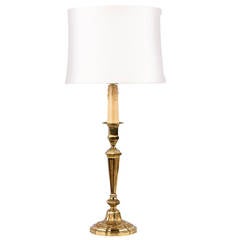 Early 1900s French Brass Table Lamp 10