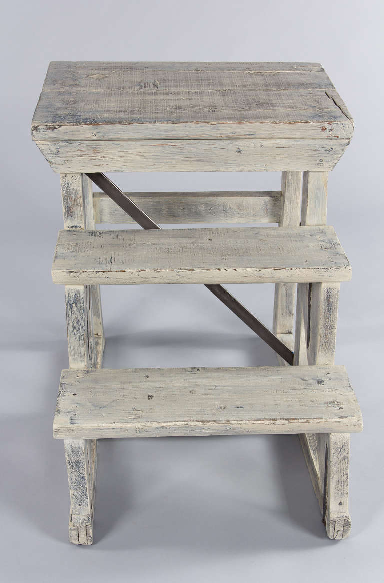 French Painted Step Stool