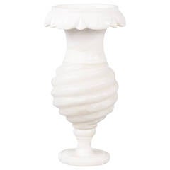 French Alabaster Torchere Lamp, 1940s