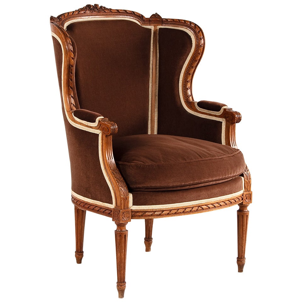 Louis XVI Style Bergere Armchair