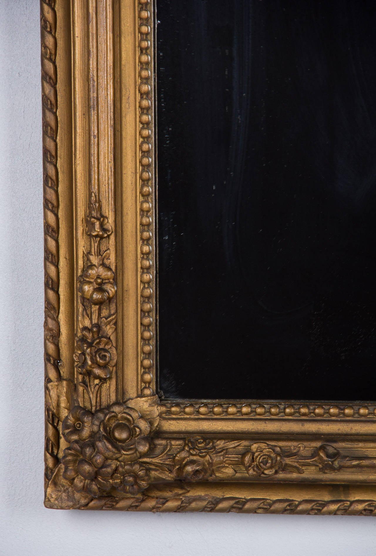 French Napoleon III Period Gilded Mirror, 1870s 2